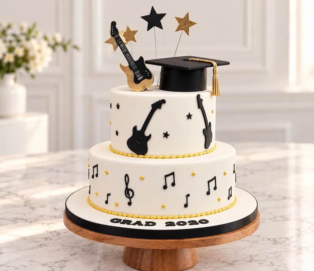 Graduation #11: Guitars, notes and stars for a music graduate