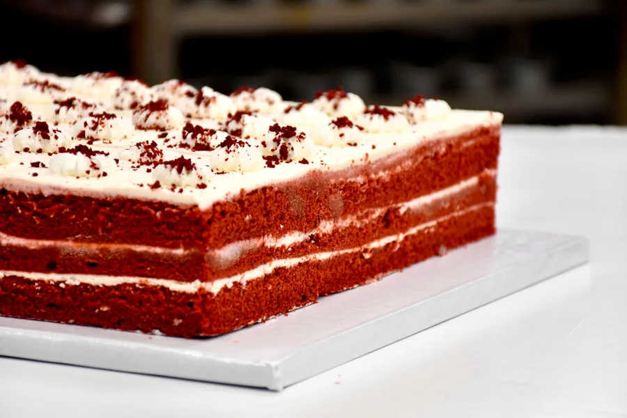 Red velvet sheet cake